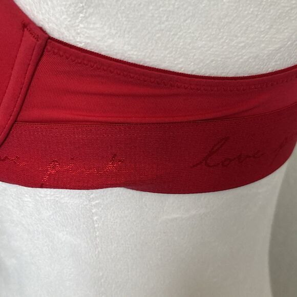 PINK Victoria's Secret Smooth Red Pepper 32C Wear Everywhere Push Up Bra VS - Picture 2 of 7